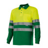Polo bicolor manga larga VELILLA | POLOS | Uniformes ALTA