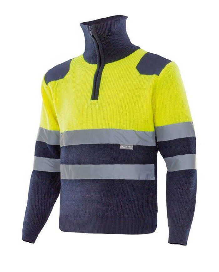 Jersey bicolor con cremallera VELILLA