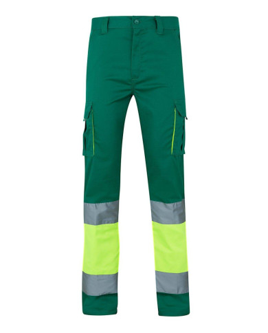Pantalón stretch bicolor multibolsillos VELILLA