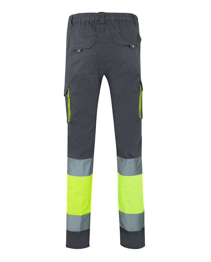 Pantalón stretch bicolor multibolsillos VELILLA