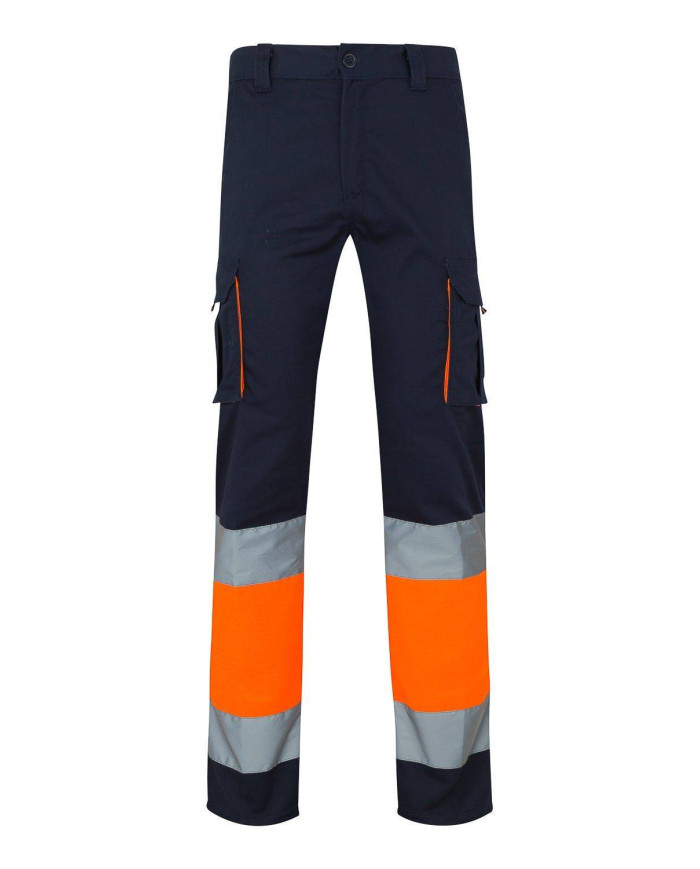 Pantalón stretch bicolor multibolsillos VELILLA