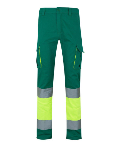 Pantalón 100% algodón bicolor multibolsillos VELILLA