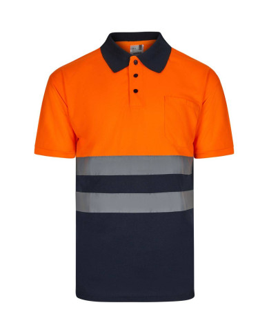 Polo bicolor manga corta VELILLA