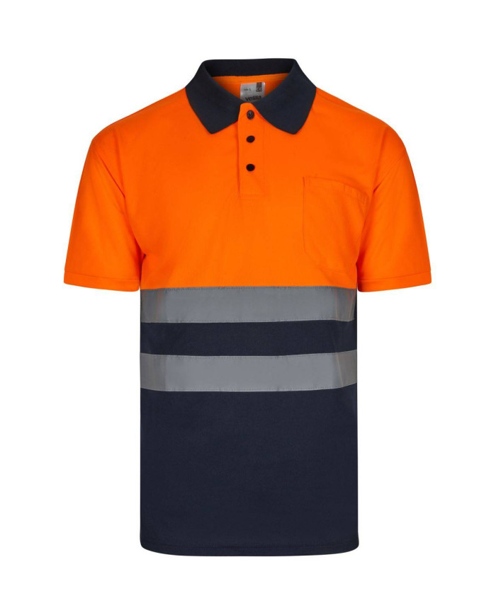 Polo bicolor manga corta VELILLA
