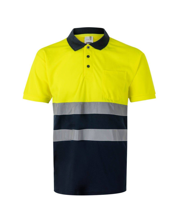 Polo bicolor manga corta VELILLA