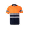 Camiseta técnica bicolor manga corta VELILLA
