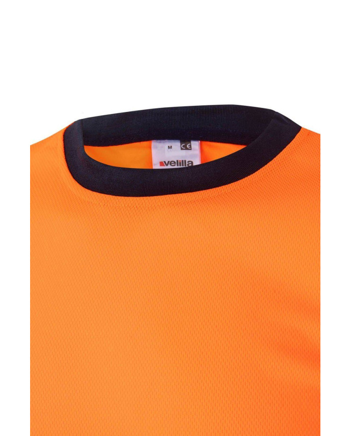 Camiseta técnica bicolor manga corta VELILLA