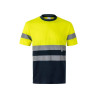 Camiseta técnica bicolor manga corta VELILLA
