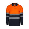 Polo bicolor manga larga VELILLA
