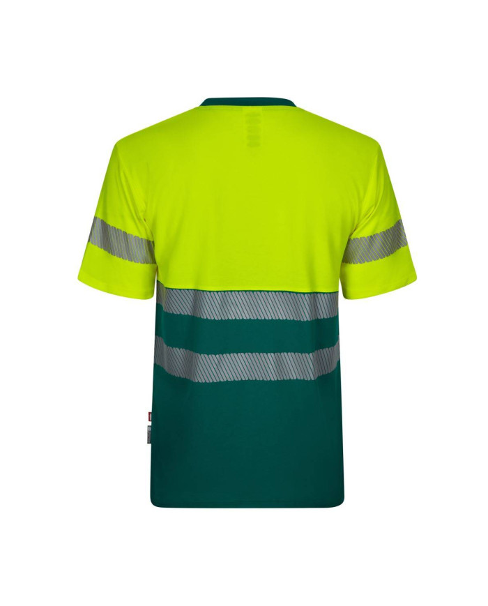 Camiseta algodón bicolor manga corta  cinta segmentada VELILLA