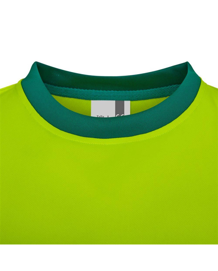 Camiseta poliéster reciclado bicolor manga larga cinta segmentada VELILLA