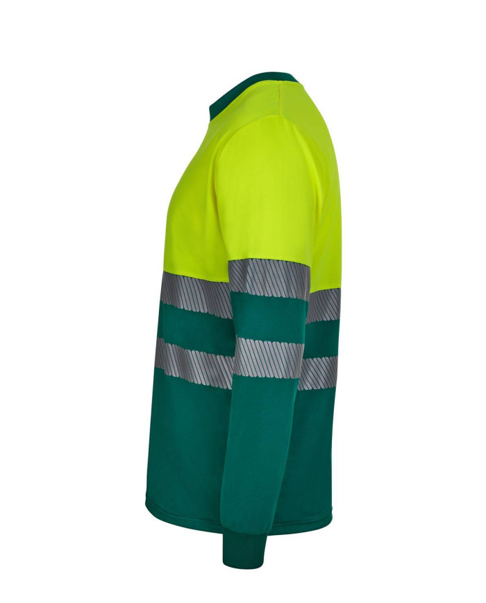 Camiseta poliéster reciclado bicolor manga larga cinta segmentada VELILLA