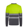 Camiseta poliéster reciclado bicolor manga larga cinta segmentada VELILLA
