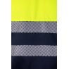Sudadera bicolor con media cremallera cinta segmentada VELILLA