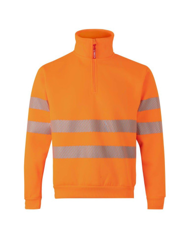 Sudadera con media cremallera cinta segmentada VELILLA