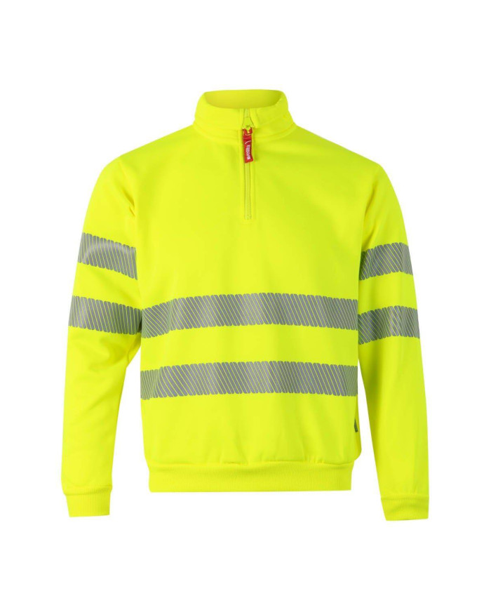 Sudadera con media cremallera cinta segmentada VELILLA