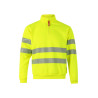 Sudadera con media cremallera cinta segmentada VELILLA