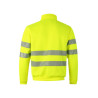 Sudadera con media cremallera cinta segmentada VELILLA