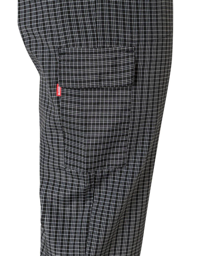 Pantalón de cocina cuadros multibolsillos VELILLA