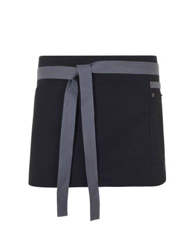 Delantal corto canvas bicolor VELILLA