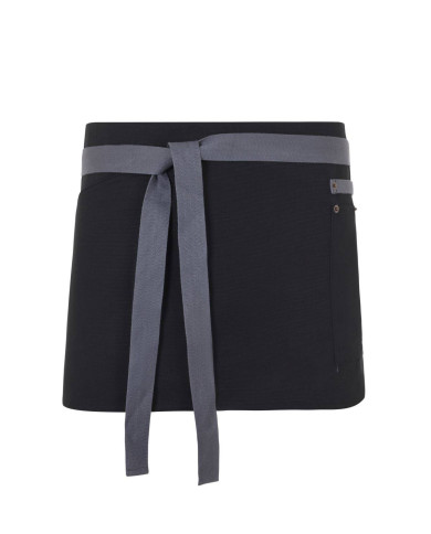Delantal corto canvas bicolor VELILLA
