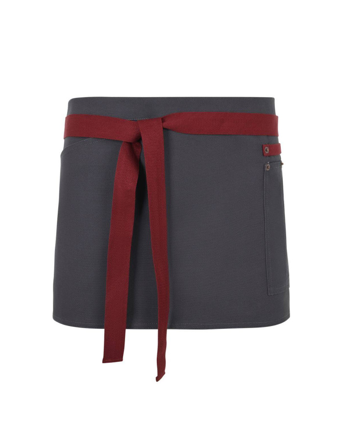 Delantal corto canvas bicolor VELILLA