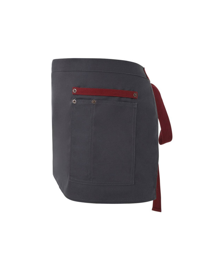 Delantal corto canvas bicolor VELILLA