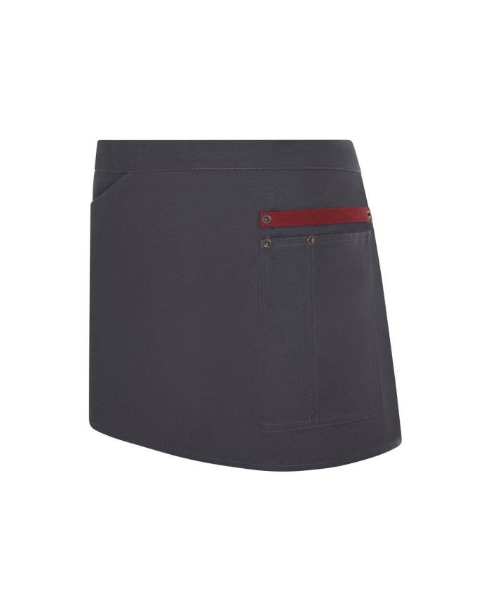 Delantal corto canvas bicolor VELILLA
