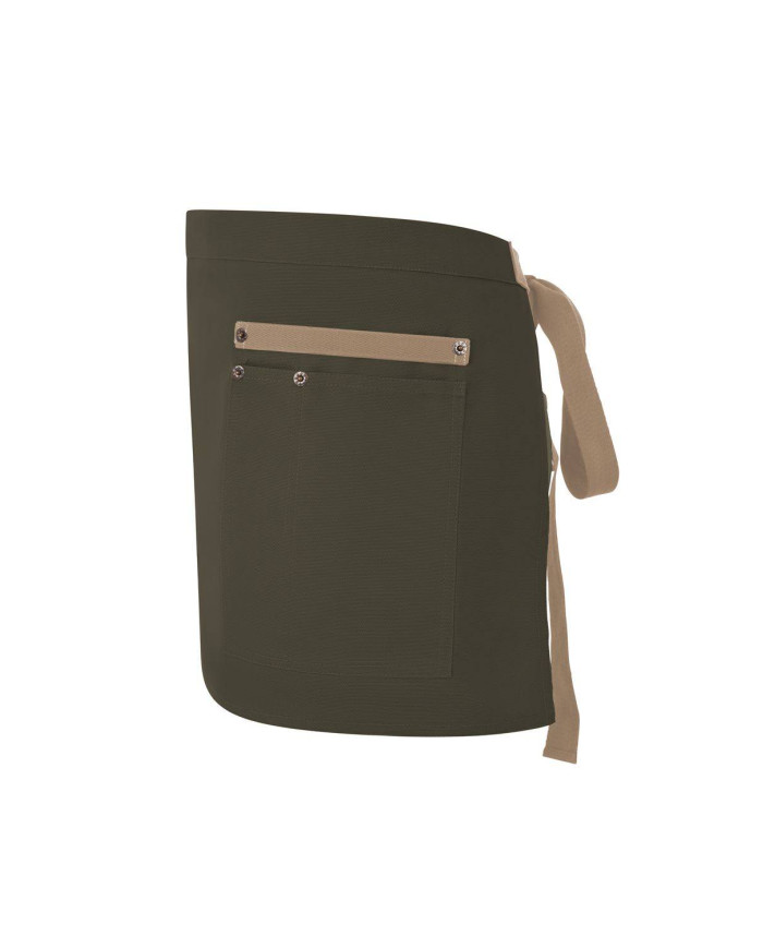 Delantal corto canvas bicolor VELILLA