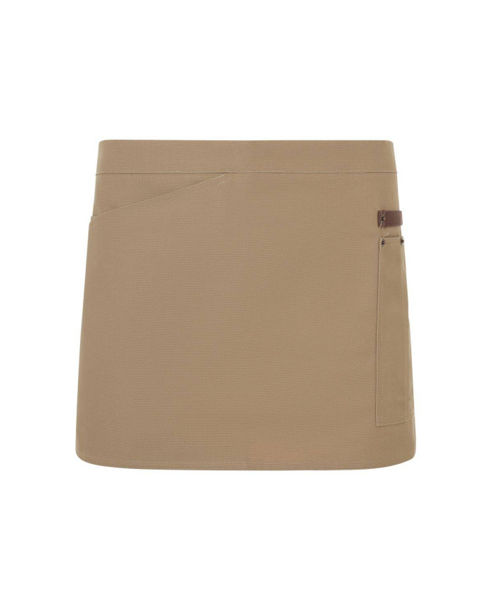 Delantal corto canvas bicolor VELILLA