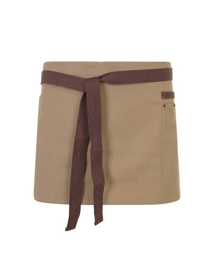 Delantal corto canvas bicolor VELILLA