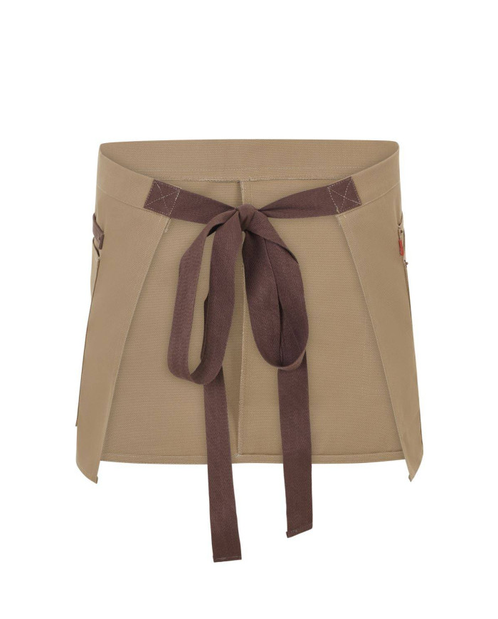 Delantal corto canvas bicolor VELILLA