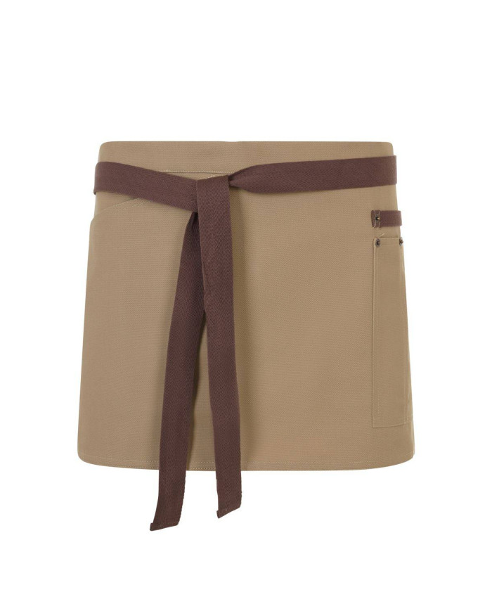 Delantal corto canvas bicolor VELILLA