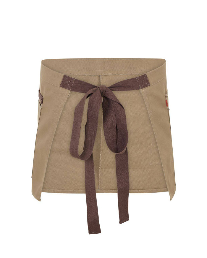Delantal corto canvas bicolor VELILLA