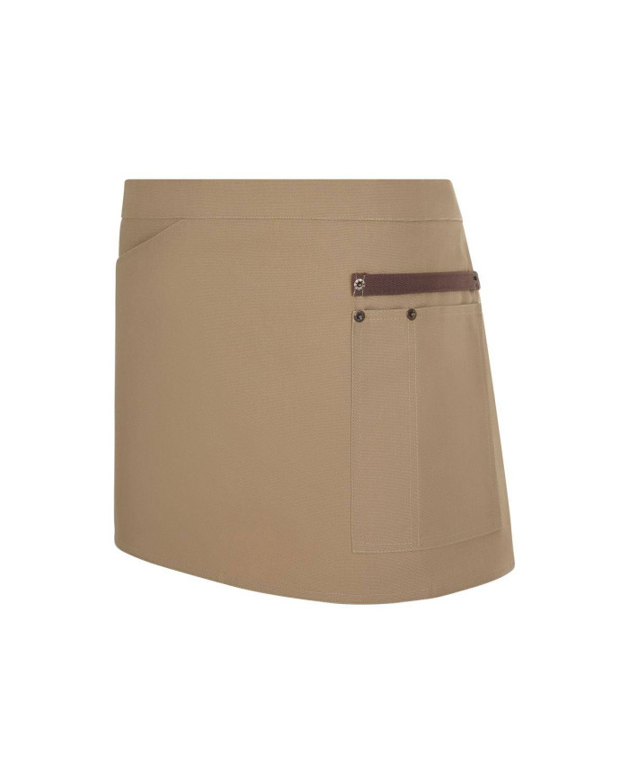 Delantal corto canvas bicolor VELILLA