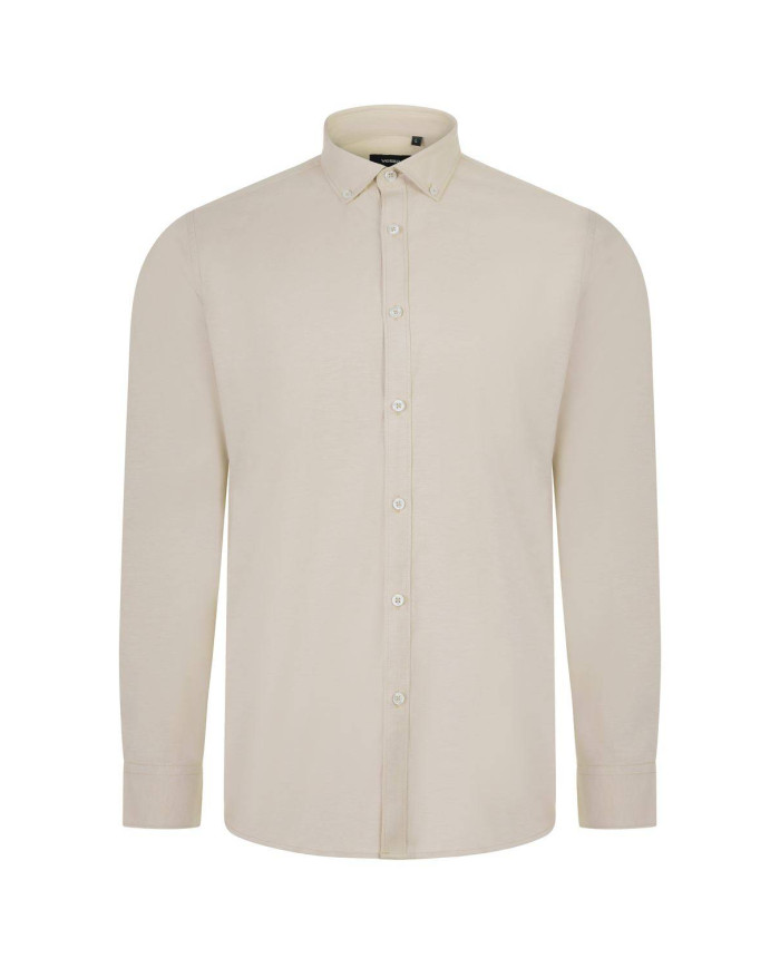 Camisa oxford stretch manga larga hombre VELILLA