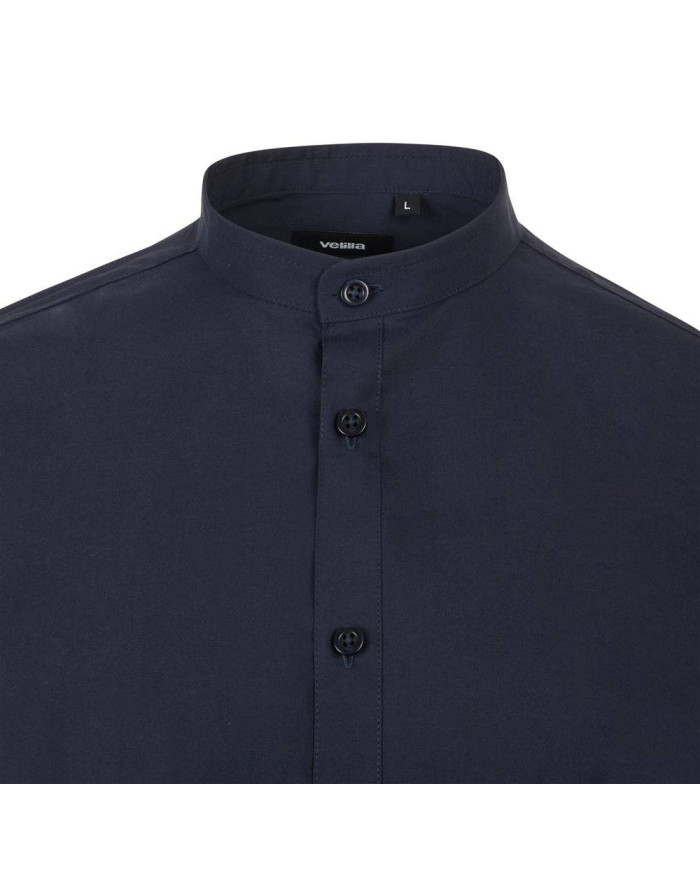 Camisa cuello tirilla stretch manga larga hombre VELILLA
