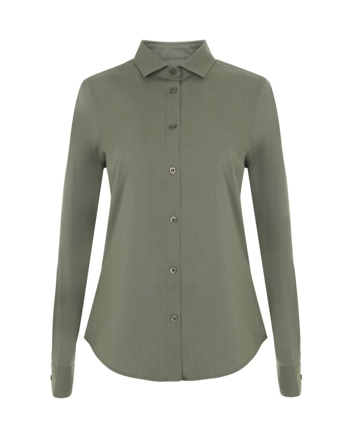 Camisa manga larga stretch mujer VELILLA
