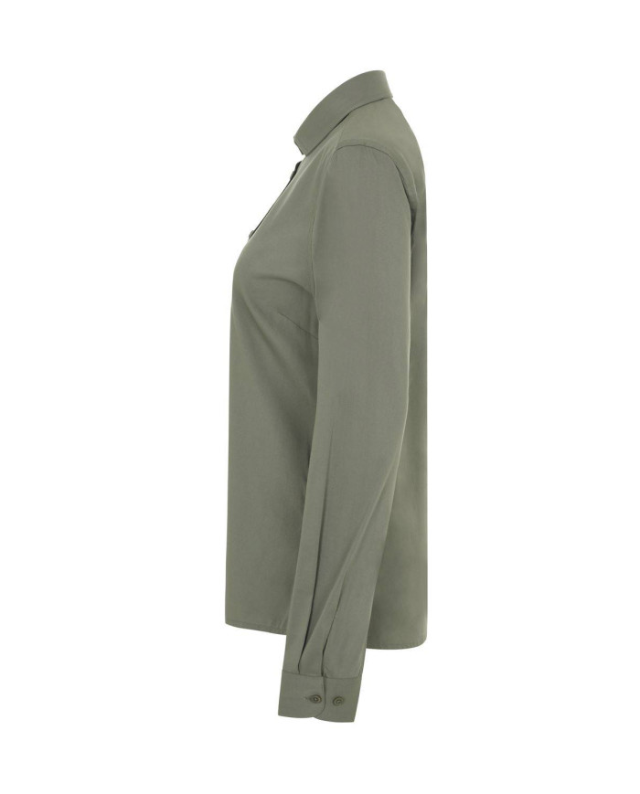 Camisa manga larga stretch mujer VELILLA