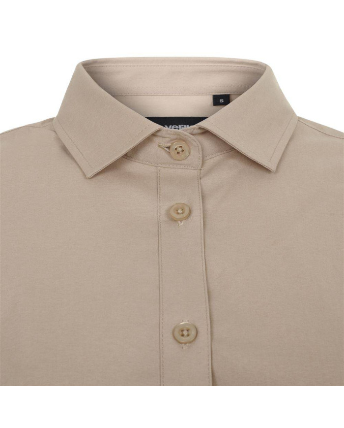 Camisa manga larga stretch mujer VELILLA