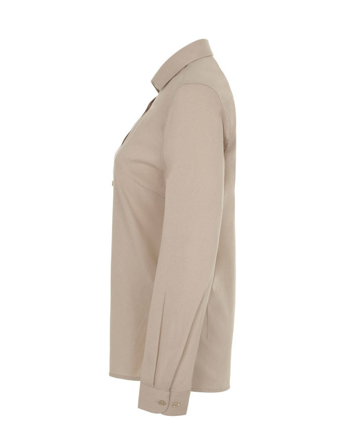 Camisa manga larga stretch mujer VELILLA