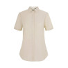 Camisa oxford stretch manga corta mujer VELILLA