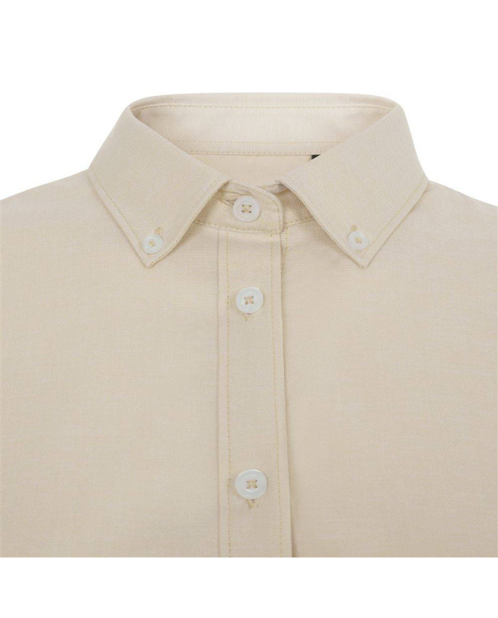 Camisa oxford stretch manga corta mujer VELILLA