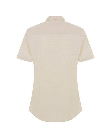 Camisa oxford stretch manga corta mujer VELILLA