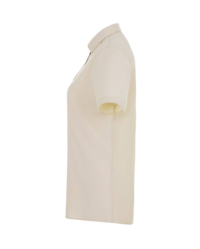 Camisa oxford stretch manga corta mujer VELILLA
