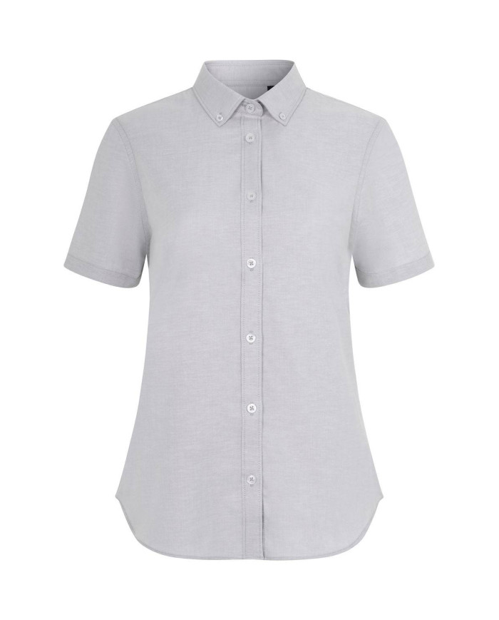 Camisa oxford stretch manga corta mujer VELILLA