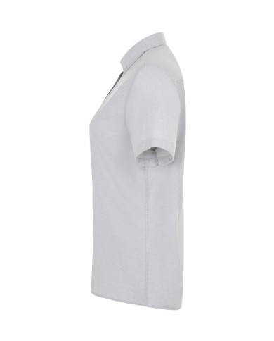 Camisa oxford stretch manga corta mujer VELILLA