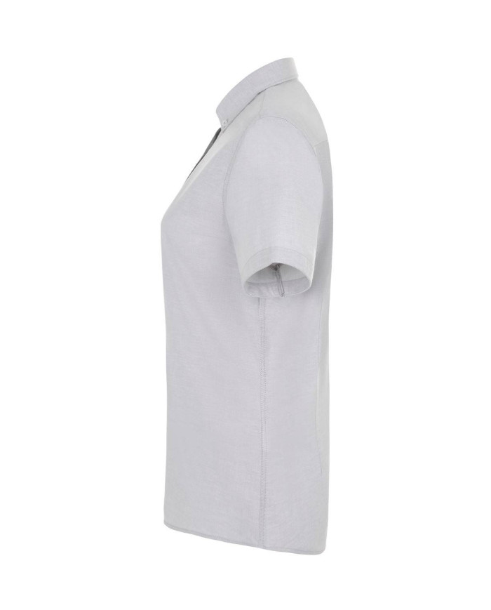 Camisa oxford stretch manga corta mujer VELILLA