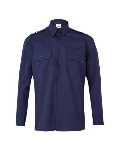 Camisa con galoneras manga larga VELILLA