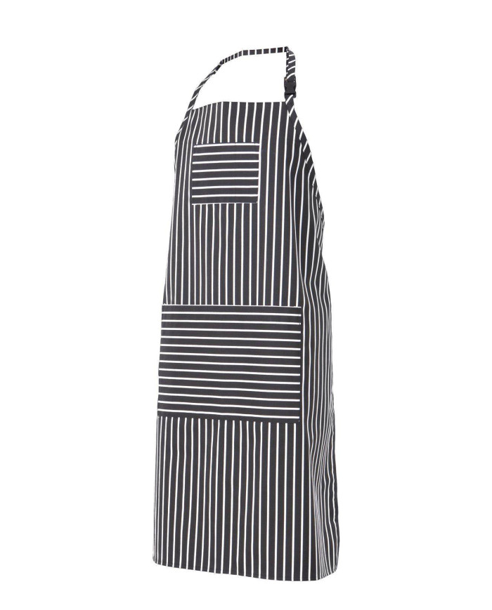 Delantal peto a rayas con bolsillo VELILLA